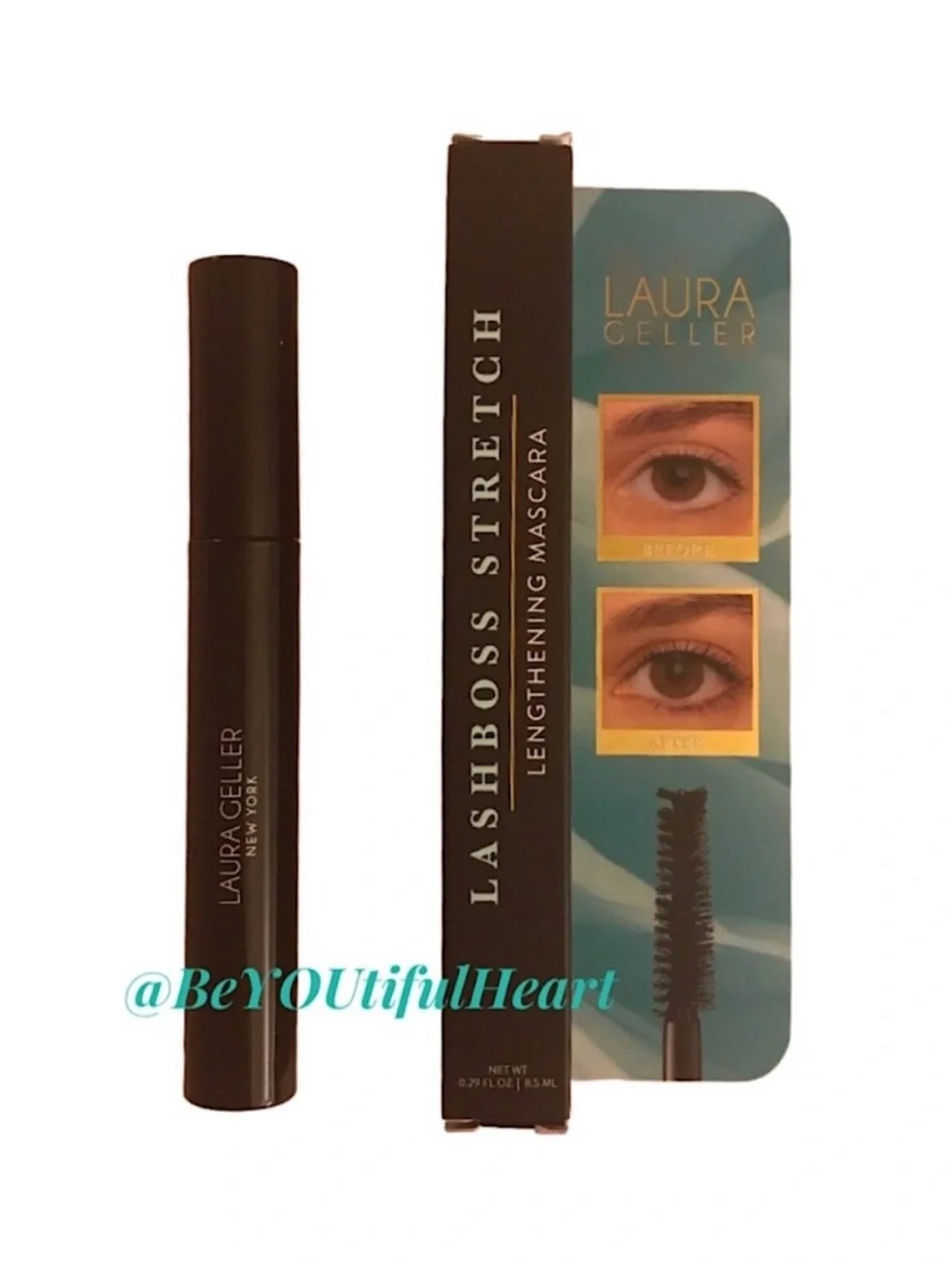 Laura Geller Beauty LashBOSS Stretch Lengthening Mascara Black 0.29 fl oz/8.5 ml
